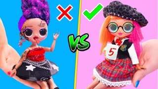 12 ЛАЙФХАКОВ и поделок для Кукол за пару минут! Идеи для Школы LIFE HACKS